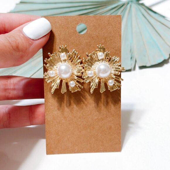 Pearl  earrings N331 - Picture 5 of 5